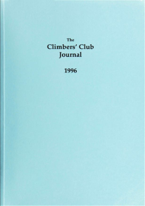 Climbers' Club 1996 Journal cover